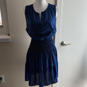 J. Crew Factory Navy Sleeveless Mini Dress